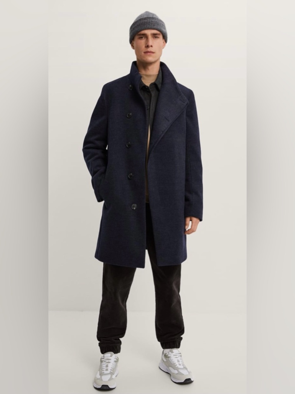 ZARA Structured Stretchy Coat Men’s SMALL Discontinued Preowned!